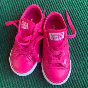Girl’s Little Kids’ Pink Patent Leather Converse